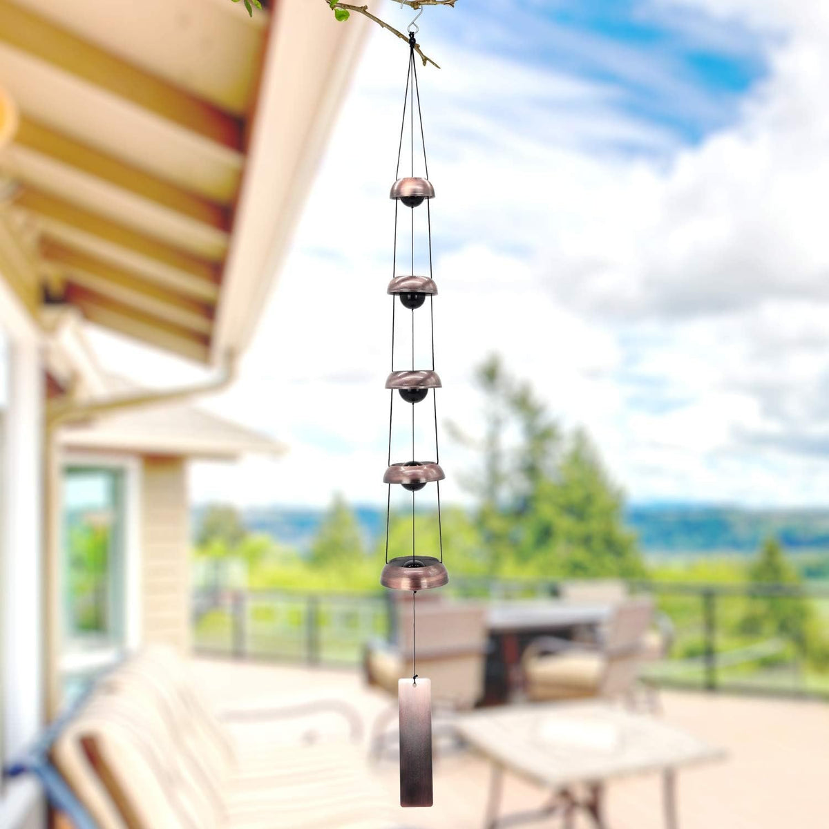 Retro Whale Copper Bell Wind Chime additional product photo