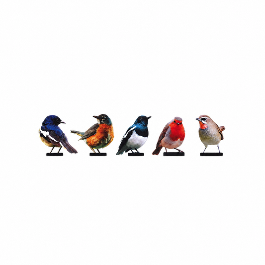 Retro Whale Painted Metal Bird Fence Decor studio product photo