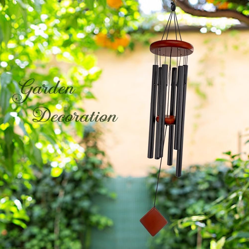 Retro Whale Black Aluminum Wind Chime additional product photo