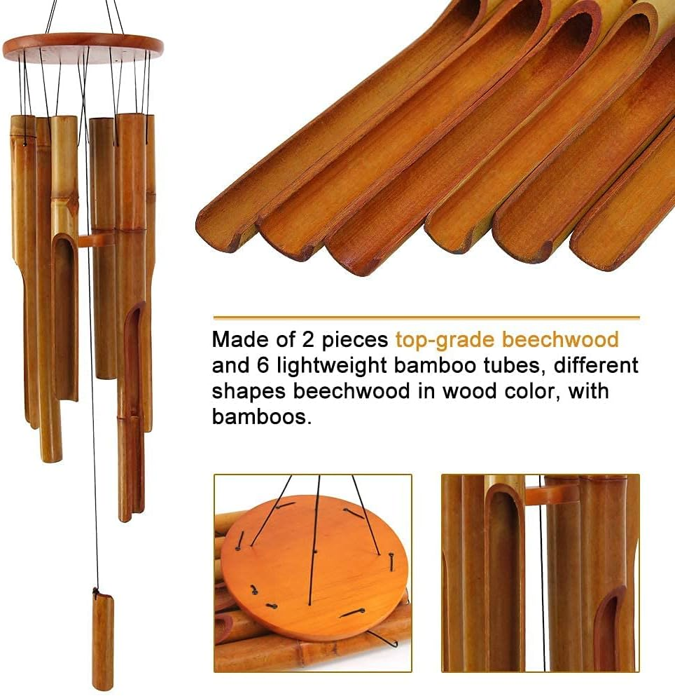 Retro Whale Tall Bamboo Wind Chime additional product photo