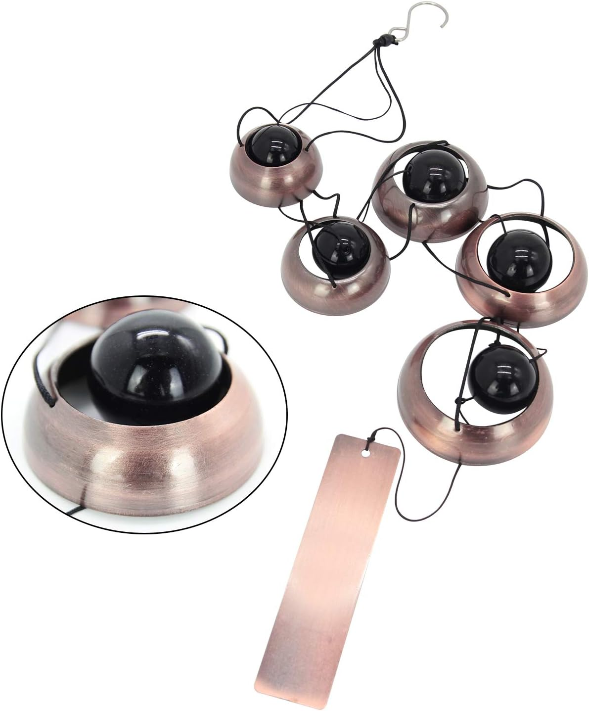 Retro Whale Copper Bell Wind Chime additional product photo
