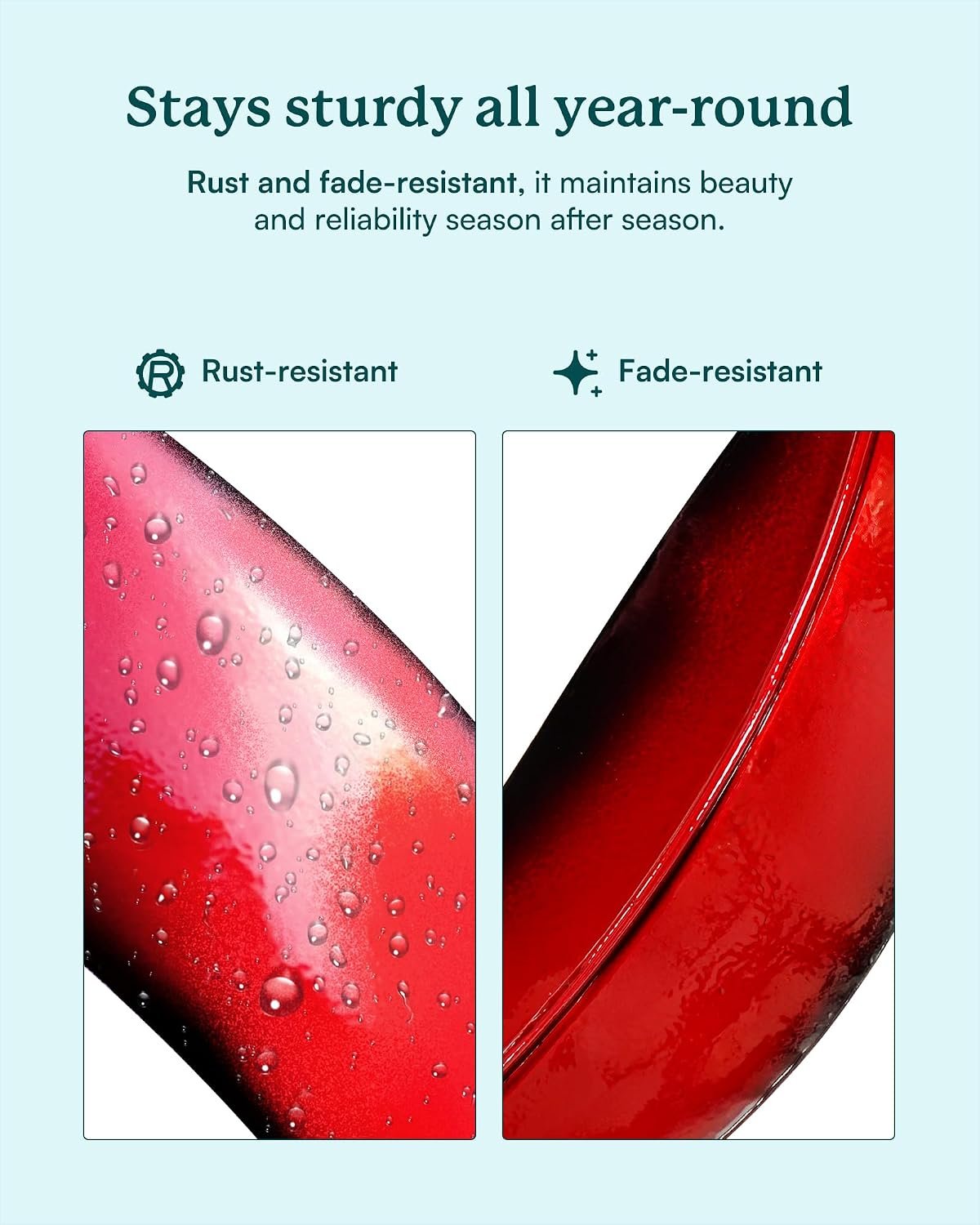 Retro Whale Red Metal Tulip Wind Spinner additional product photo